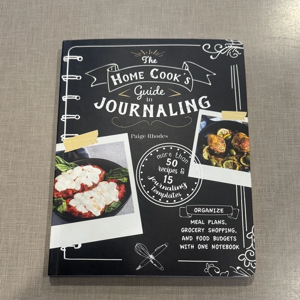 The Home Cook's Guide to Journaling - Black Recipe & Meal Planner
